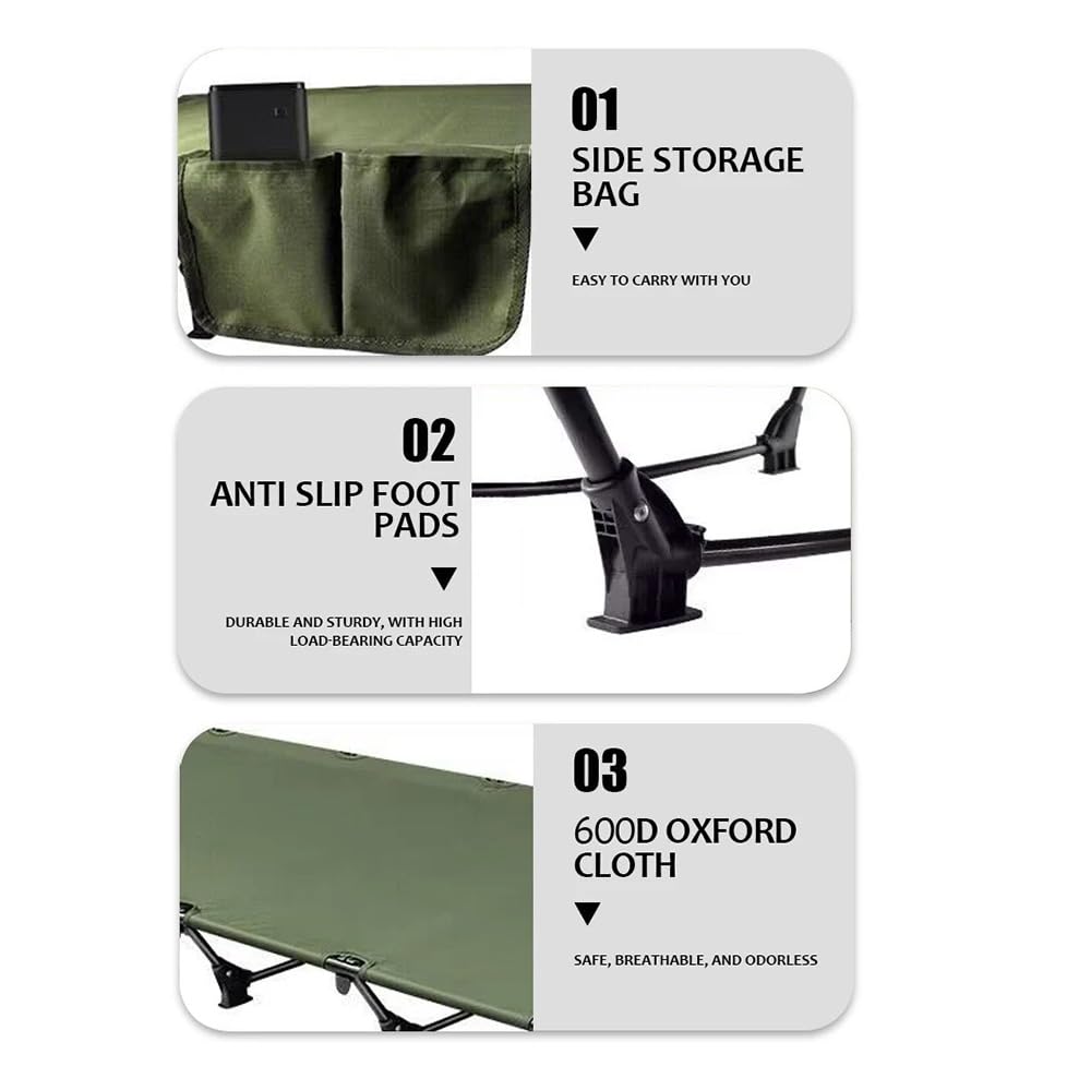 NEWFUN Brandina da Campeggio, 190 × 65 × 16 CM, Portata fino a 150 KG, Adatto per Viaggi all'aperto, Campeggio, Escursionismo, Alpinismo e Facili Escursioni con Zaino