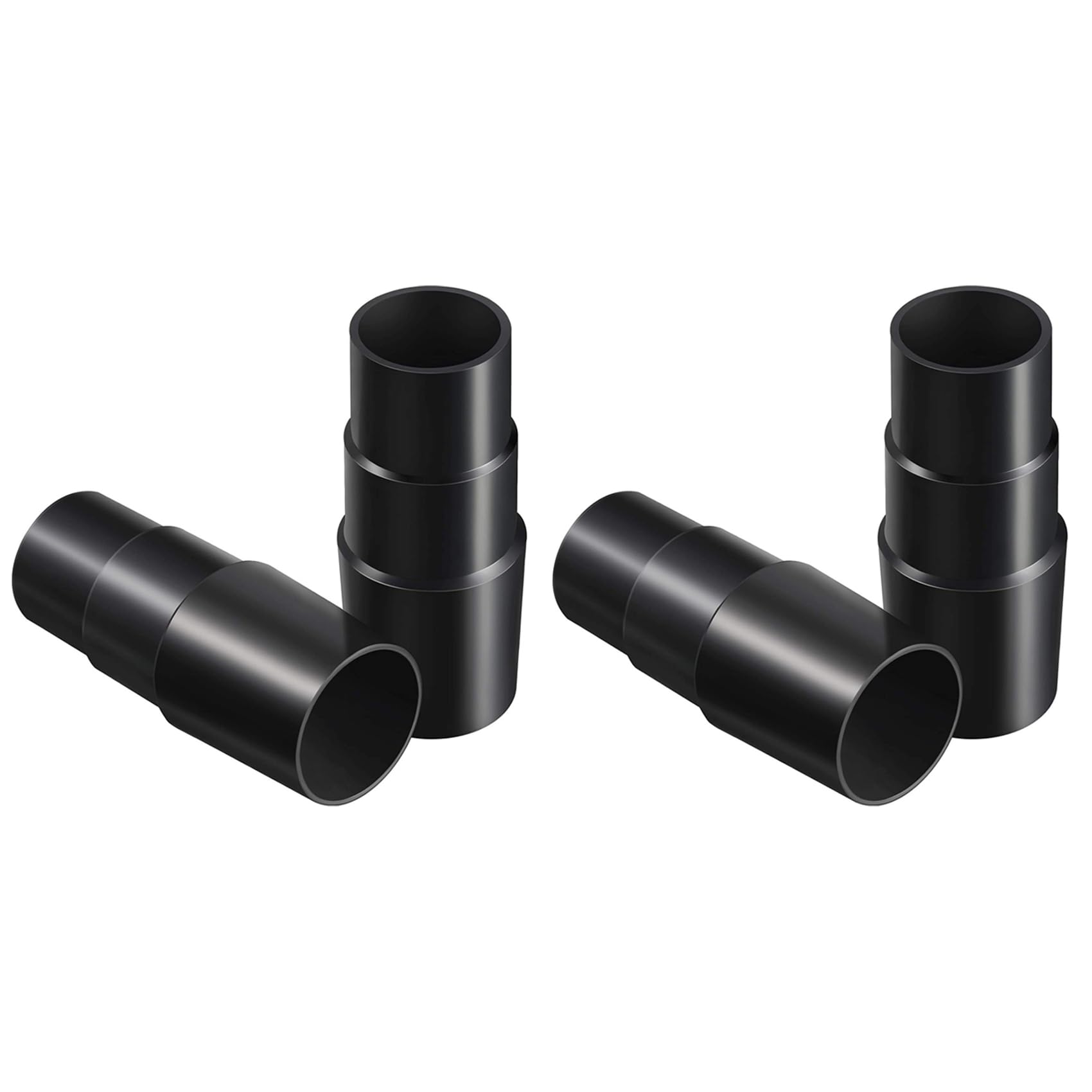 Hndhbfgrt Black 4 Pieces Vacuum Hose Adapter Cleaner Hose Universal Adapter Converter, 32Mm 35Mm 40Mm Hose Reducer For Most Vacuum