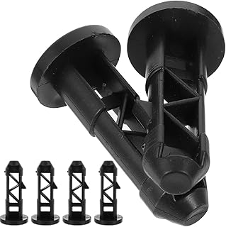 Alipis 6pcs Trash Can Latch Bin Lid Hinge Pins Plastic Wheeled Trash Can Hinged Pins Accessories for Household and Commercial Wheelie Trash Bins Black