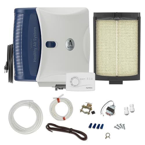 Image of AprilAire 720MKZ Whole-House Fan-Powered Evaporative Humidifier – 21 GPD, Water Saving, Manual Control, Installation Kit, for up to 6,250 Sq. Ft., Part of the AprilAire Healthy Air System