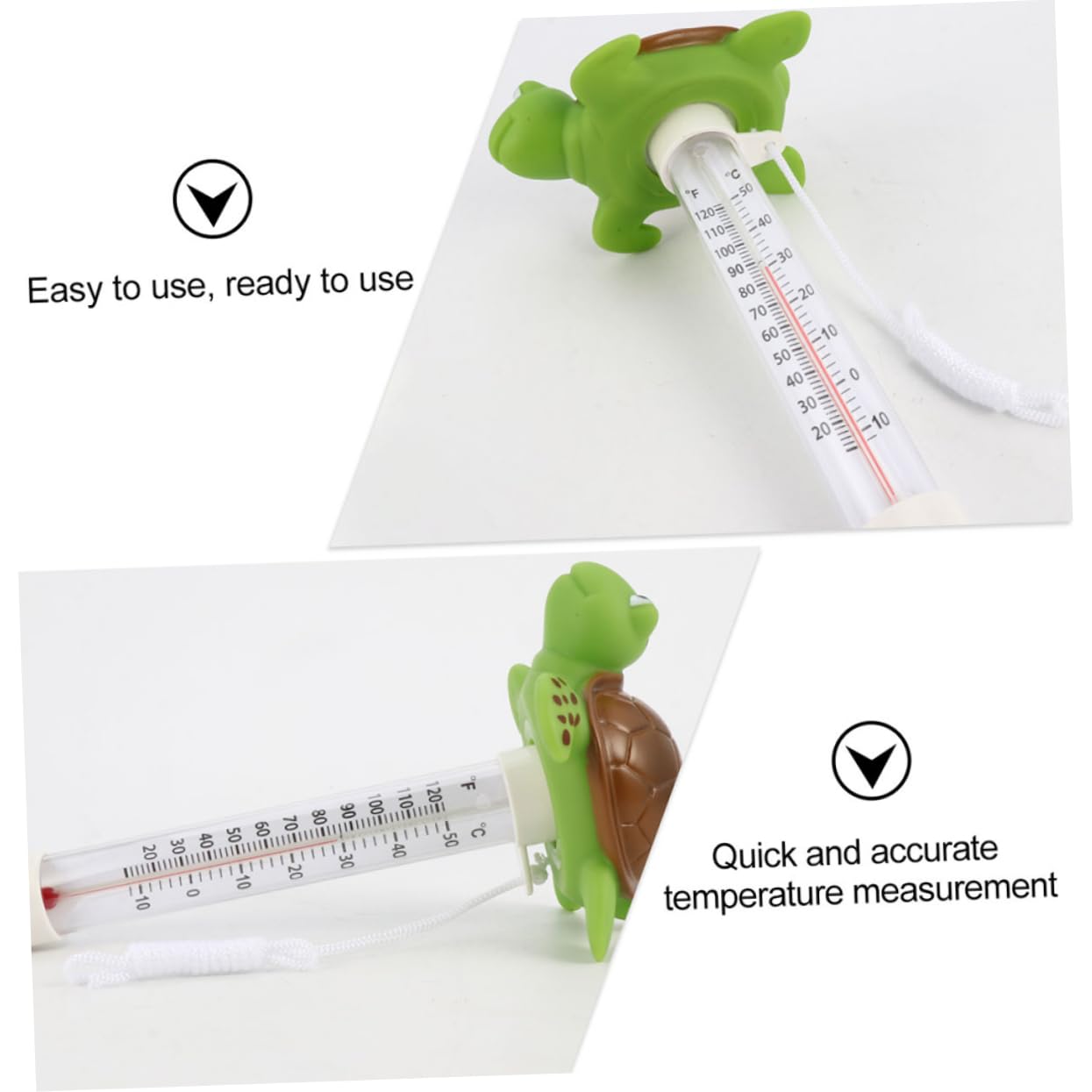 Toddmomy 5 Sätze Schwimmendes Poolthermometer Temperaturanzeige Für Wasser in Pool Aquarium Und Badewanne Mit Strapazierfähigem Material Und Schnur Zur Sicheren Anwendung 2 Stück * 5