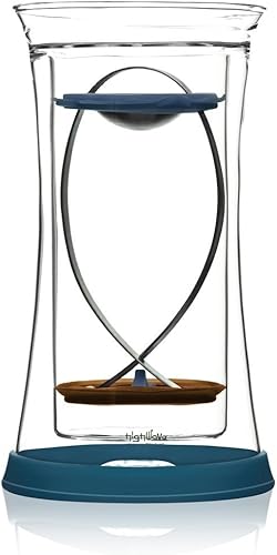 Highwave BigFish - Prensa francesa para café o té de una sola porción 16 onzas azul