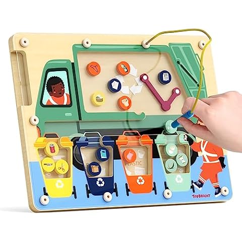 TOP BRIGHT Magnetic Maze Toy for Kids Cover