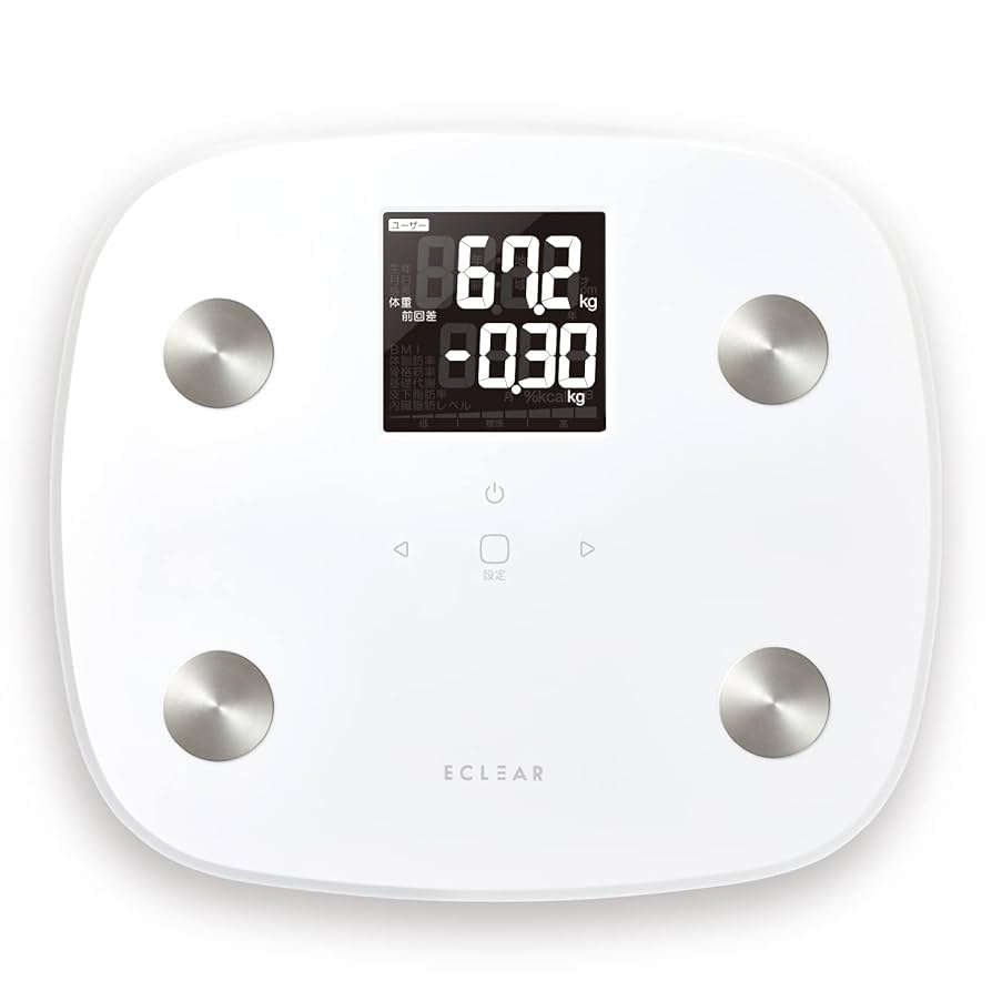 Amazon | エレコム エクリア 体重計 体組成計 手入力タイプ