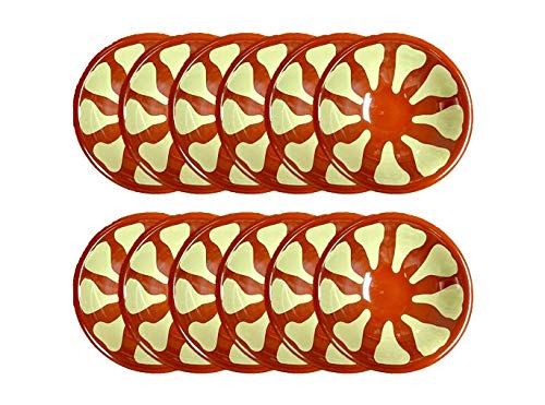 Lebanese Traditional Mezze & Appetizer Melamine Bowls 7" x 2" 12 Plates أطباق