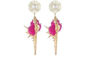 INLOLLY Conch Shell Earrings: Enhance Your Style with Natural Elegance