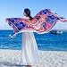 RZHIXR Sciarpa in Stile Etnico da Donna, Sciarpa Lunga con Stampa A Scialle, Sciarpa in Seta da Spiaggia in Cotone E Lino con Protezione Solare (90X180Cm)
