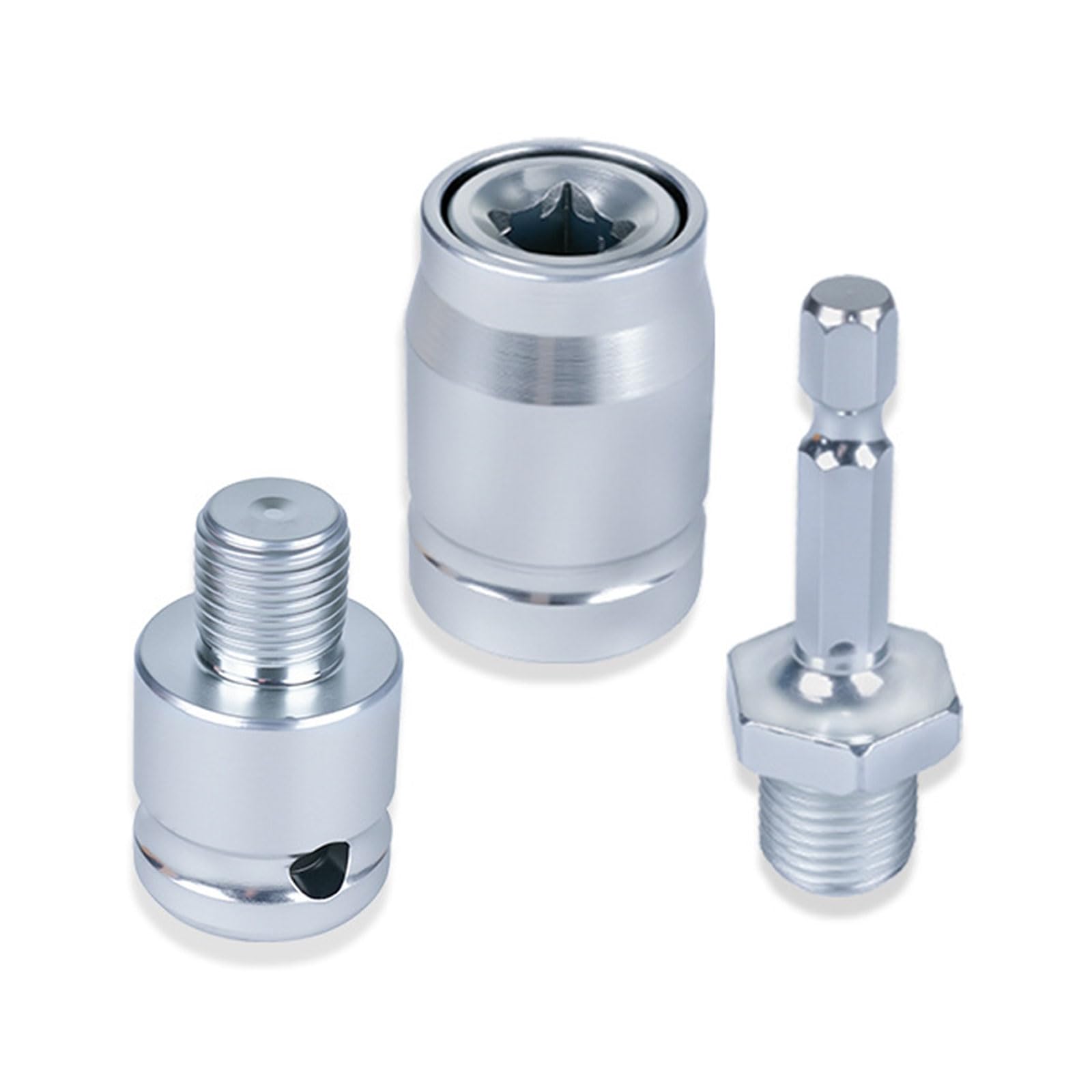 Limtula 3Pcs Multipurpose Electric Wrench Adapter Set Wrench To Hammer Drill Converter For Household Repair Construction Site Drill Adapter Set