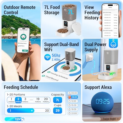 Frienhund AUTOMATIC DOG FOOD DISPENSER Automatic Cat Feeder With 5G Wifi: Automatic Dog Feeder Large Breed thumb #1