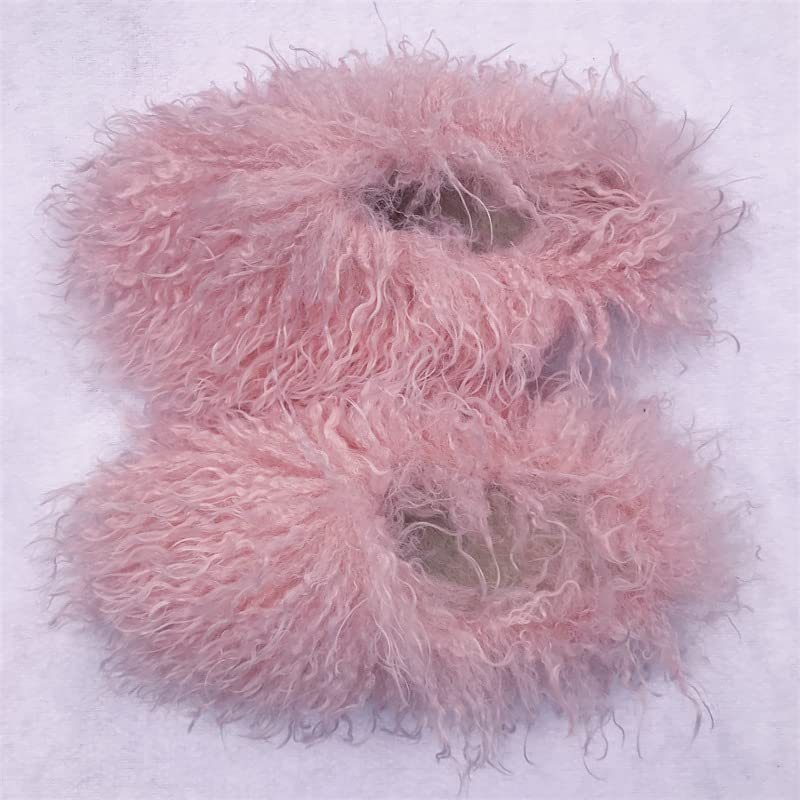 MH Bailment Women's Faux Curly Fur Slippers Fuzzy Fluffy Fashion Slippers Warm House Shoes Indoor Outdoor Winter3