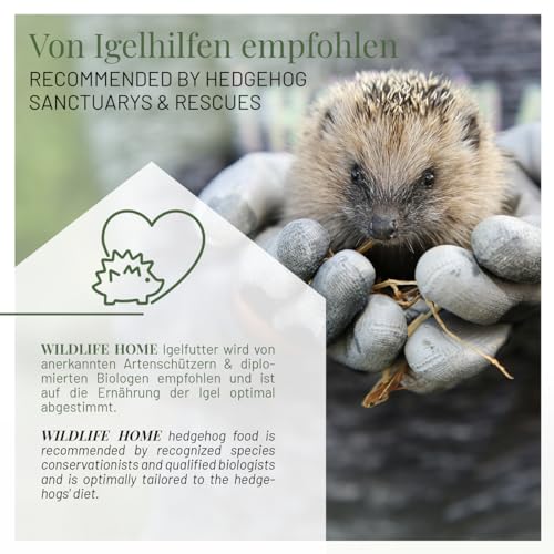 wildlife home Igelfutter VON IGELHILFEN EMPFOHLEN Getreidefrei 1kg - Artgerechtes Spezialfutter für Igel mit Insektenprotein für die optimale Energieversorgung, Vollwertiges Igel Futter Trockenfutter