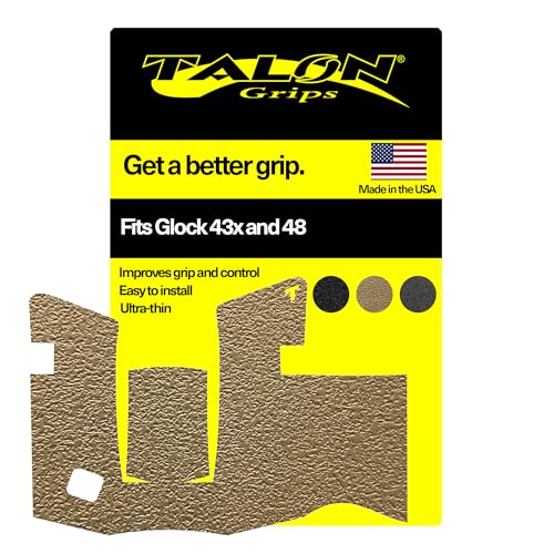 TALON Grips Adhesive Grip Compatible with Glock 43x & 48 – Made in The USA - Rubber, Moss