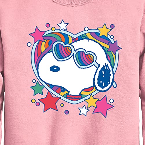 HYBRID APPAREL - Peanuts - Snoopy Groovy Heart - Toddler And Youth Crewneck Fleece Sweatshirt2