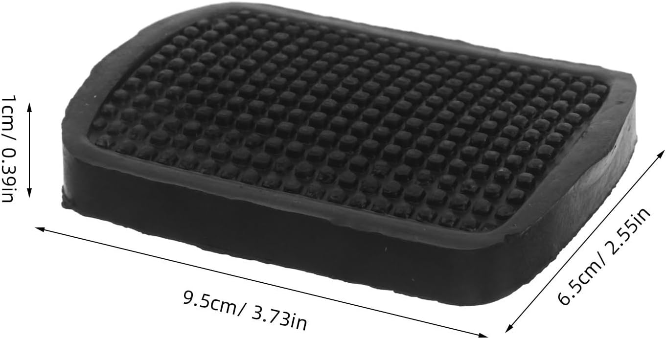 Zerodeko 4pcs Rubber Brake and Clutch Pedal Pads for Heavy Trucks Abrasion-Resistant Non-Marking Covers Compatible with Camc Ergonomic Grippy Tread Replacement for Manual Transmission Truck