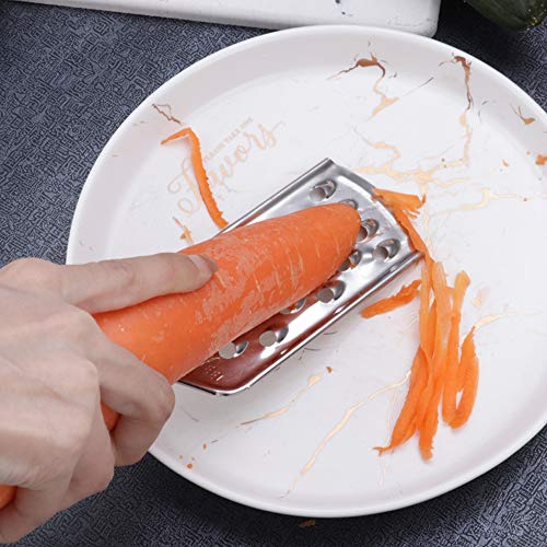 2Pcs Cheese Grater Handheld Kitchen Graters Cheese Slicers Handheld Mini Cheese Grater for Vegetables Fruits Chocolate,Potato,Ginger and Garlic Carrot Shredder Lemon Zester - Image 5