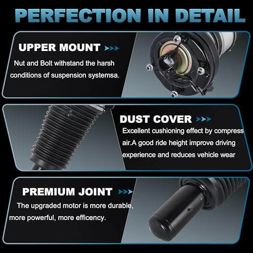EVERESTWAY Front Air Shock Absorbers Suspension Struts Compatible for 2010-2018 Audi A6 A7 A8 S6 S7 S8 RS6 C74H0616039AK 4H0616039AB by EVERESTWAY - Used condition - Image 3