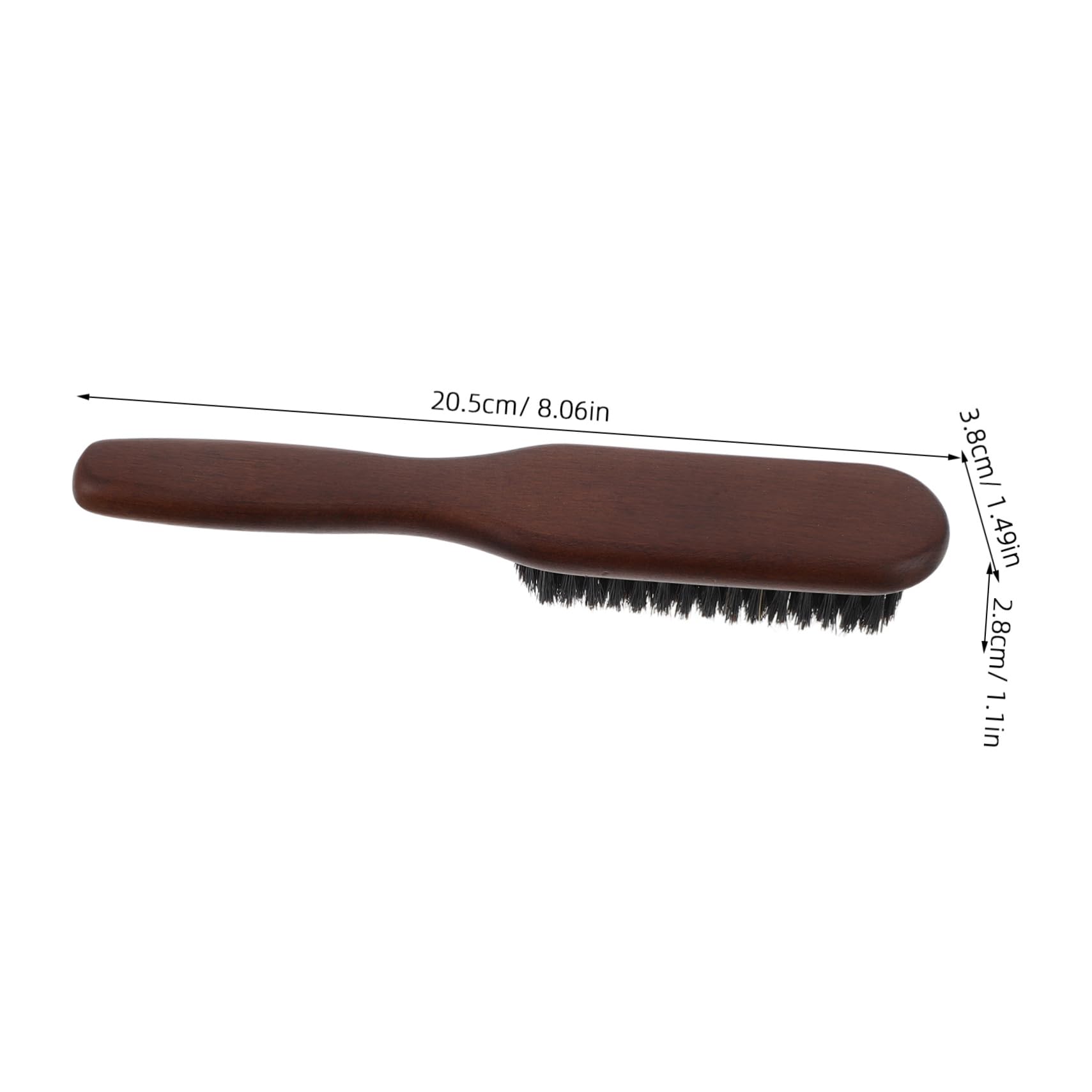 WOFASHPURET Men's Beard Brush Oil Hair Comb Barber Brush Wooden Styling Tool for Grooming