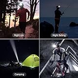 klarus HM1 Head Torch Rechargeable USB C, Led Super Bright Headlamp, Headtorch 440 Lumens 70 Hours Max Runtime, 1800mAh Battery IPX6 Waterproof for Running, Camping, Hiking, Hunting (Red) - Image 9