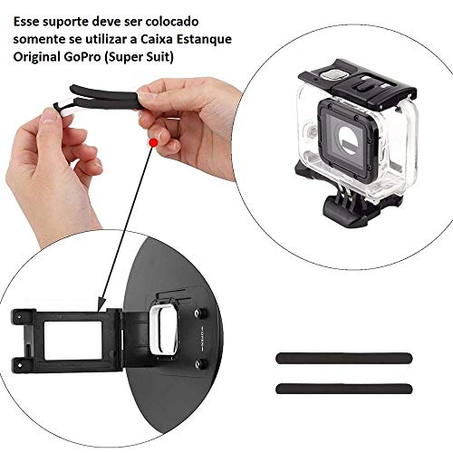 Dome para GoPro Hero 7 6 5 Black com Bastão Flutuante Shoot
