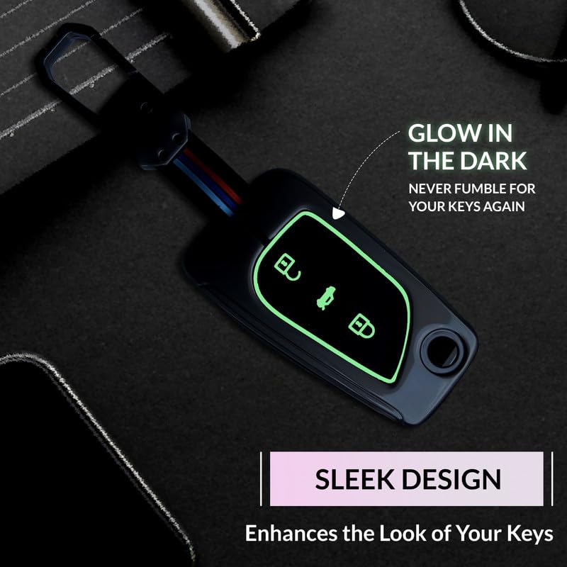 Image of NEODRIFT 'KeyShield' Car Key Cover for Toyota Corolla Altis (Shape 1, 03 Buttons) (Durable, Stylish, and 360 Protection)