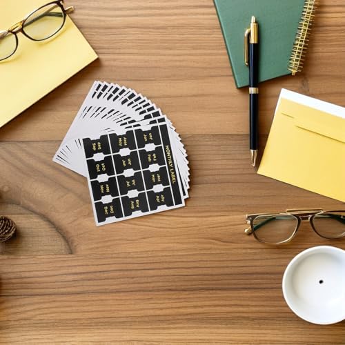 Pestañas de índice de calendario resistentes a doblez, ideal para organizar la oficina en 15 hojas 6