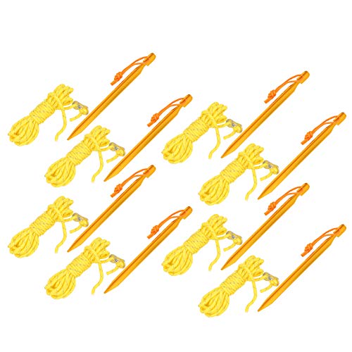 Refletir Luz Boa Resistência Liga de Alumínio Fácil de Carregar Tenda Corda de Vento, Acessório para