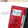 Funda Compatible con Huawei Y7 (2018) L01, Cierre Magnético Tipo Cartera, Compatible con Huawei Y7 Prime (2018) L21 / Nova 2 Lite L21, con Soporte Abatible, Rojo 6