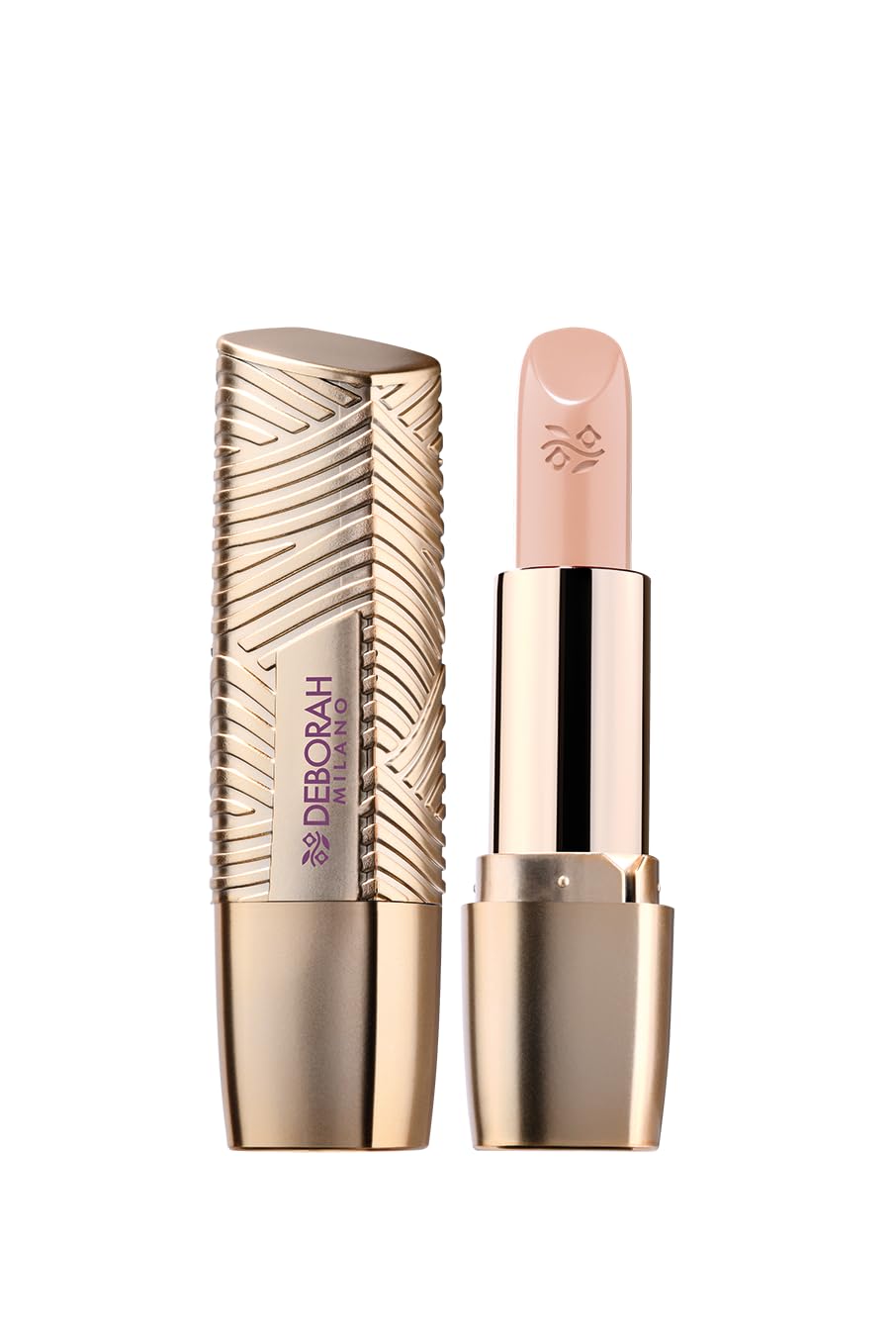 Deborah Milano - Rossetto Milano Red, N.1 Nude Skin, Colore Pieno e Brillante, con Acido Ialuronico per un Comfort Estremo a Lunga Tenuta