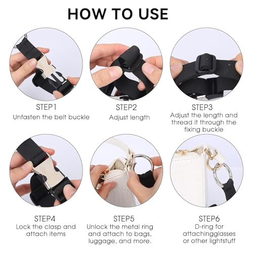 Image of 2 Pack Add-A-Bag Luggage Strap Jacket Gripper, Luggage Straps Baggage Suitcase Straps Belts Travel Accessories
