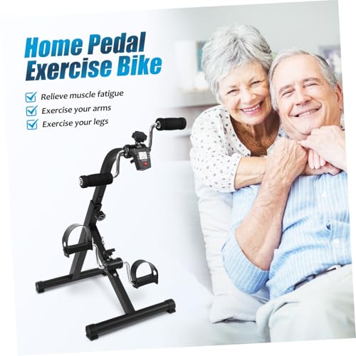 Bicicleta estática compacta plegable con pedales ajustables miniatura 3