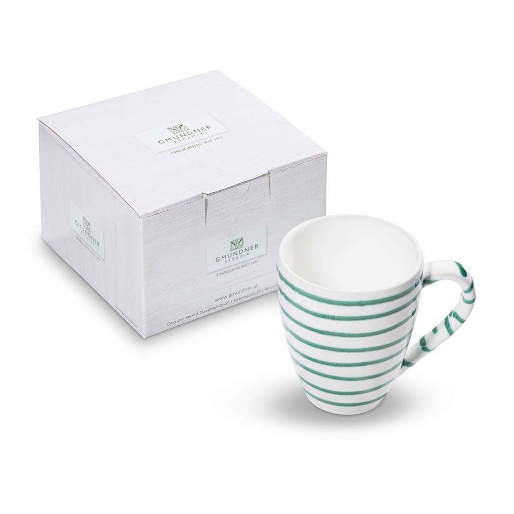 Breakfast Cup Max Capacity: 0.3 Litres Flamed Green Crockery Handmade in Austria