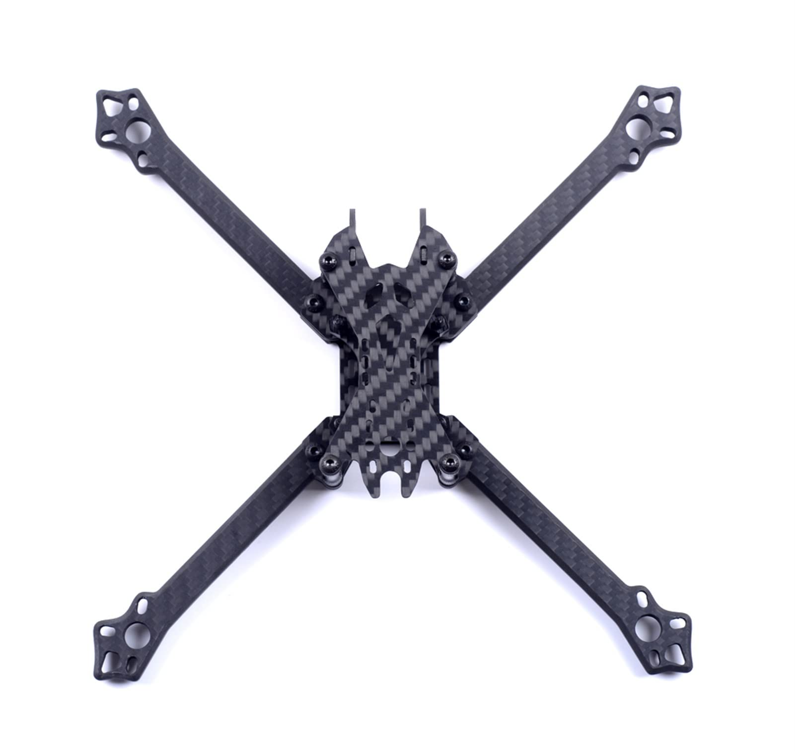XEBRAD Zestaw ramek do quadrocoptera RC 217 mm 5" z ramą, strukturą ramion i włókna węglowego do wyścigów drona Zestaw do budowy dronów