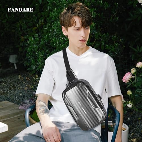 Bolso cruzado antirrobo FANDARE para hombre impermeable miniatura 2