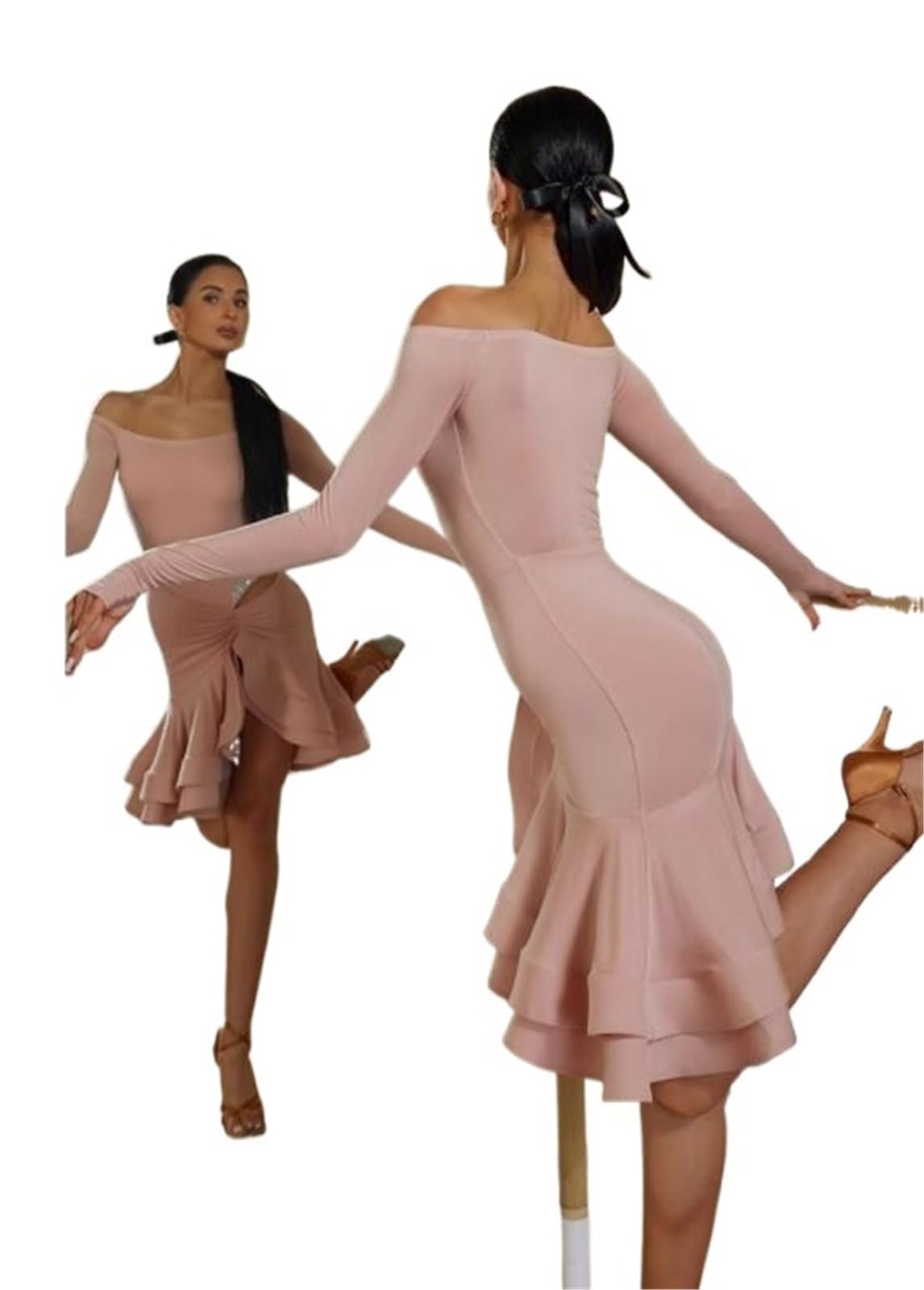 Latin Tanzkleid Latein-Tanzkleid Latein-Kleid Tango-Kleid Fransen Latein-Kleider Für Tanz