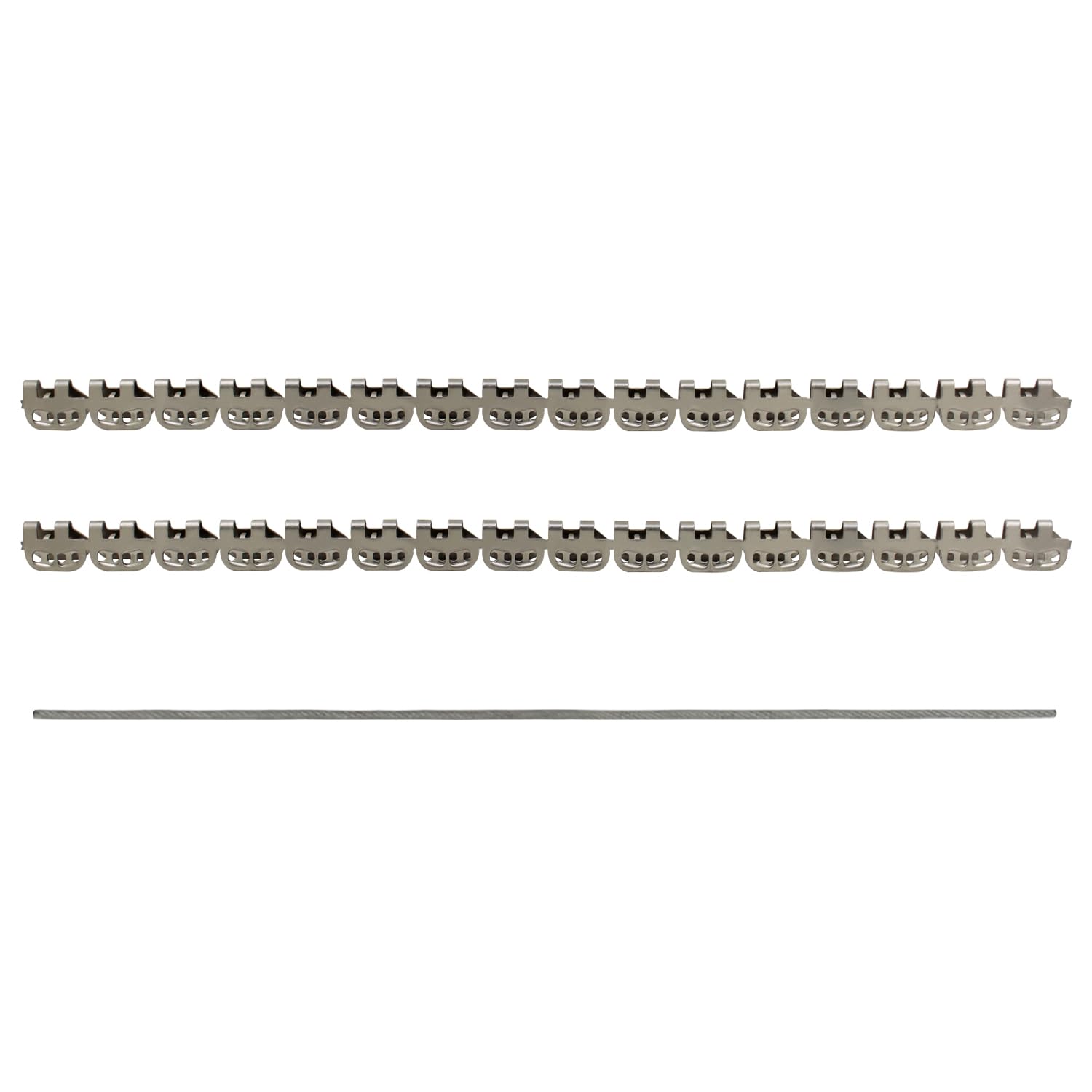 2pcs Förderband Reparatur Klammern für Fördergurtverbindung Transportband Verbinder Gurtverschluss Verbindungsklammer für Gummi und Segeltuch Förderbänder (500mmL W19mm T4mm für Gürtel 1-3mm)