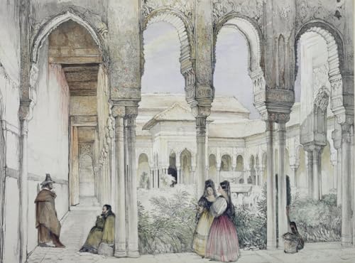 Poster d'art La Cour de l'animal de John Frederick Lewis impression toile premium