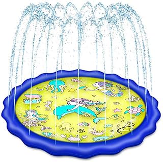 Holiky Sprinkler for Kids, Upgraded 68" Pool Toys for Kids 3-10, Toddlers Water