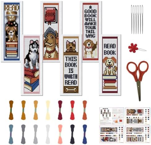 FREEBLOSS 6 Set Kruissteek Bladwijzer Kit Gestempeld Kruissteek Kit FREEBLOSS 6 Set Kruissteek Bladwijzer Kit Gestempeld Kruissteek Kit