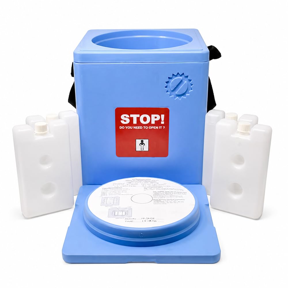 IS IndoSurgicals Large Vaccine Carrier with 4 Icepacks -Capacity 1.35 Ltrs-image-49