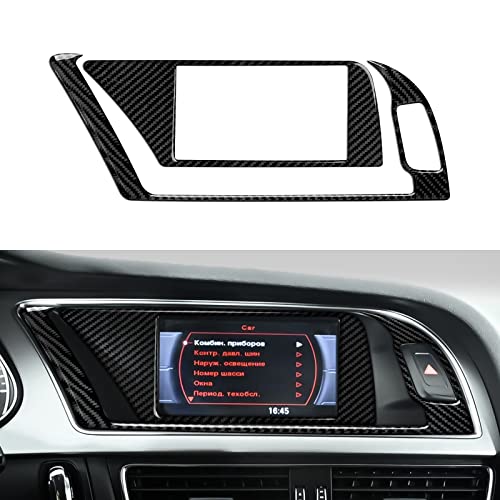 BRMYL Car Multimedia Control Panel Decals for Audi A4 A5 S4 S5 2009-2016 Accessories Carbon Fiber Interior Interior Stickers, 6.5inch