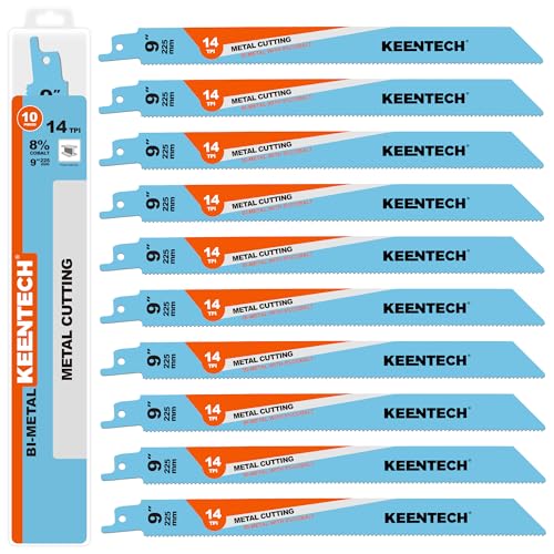 Lames de sciage 14 TPI KEENTECH pour éviter l'usure prématurée lors de la coupe du métal