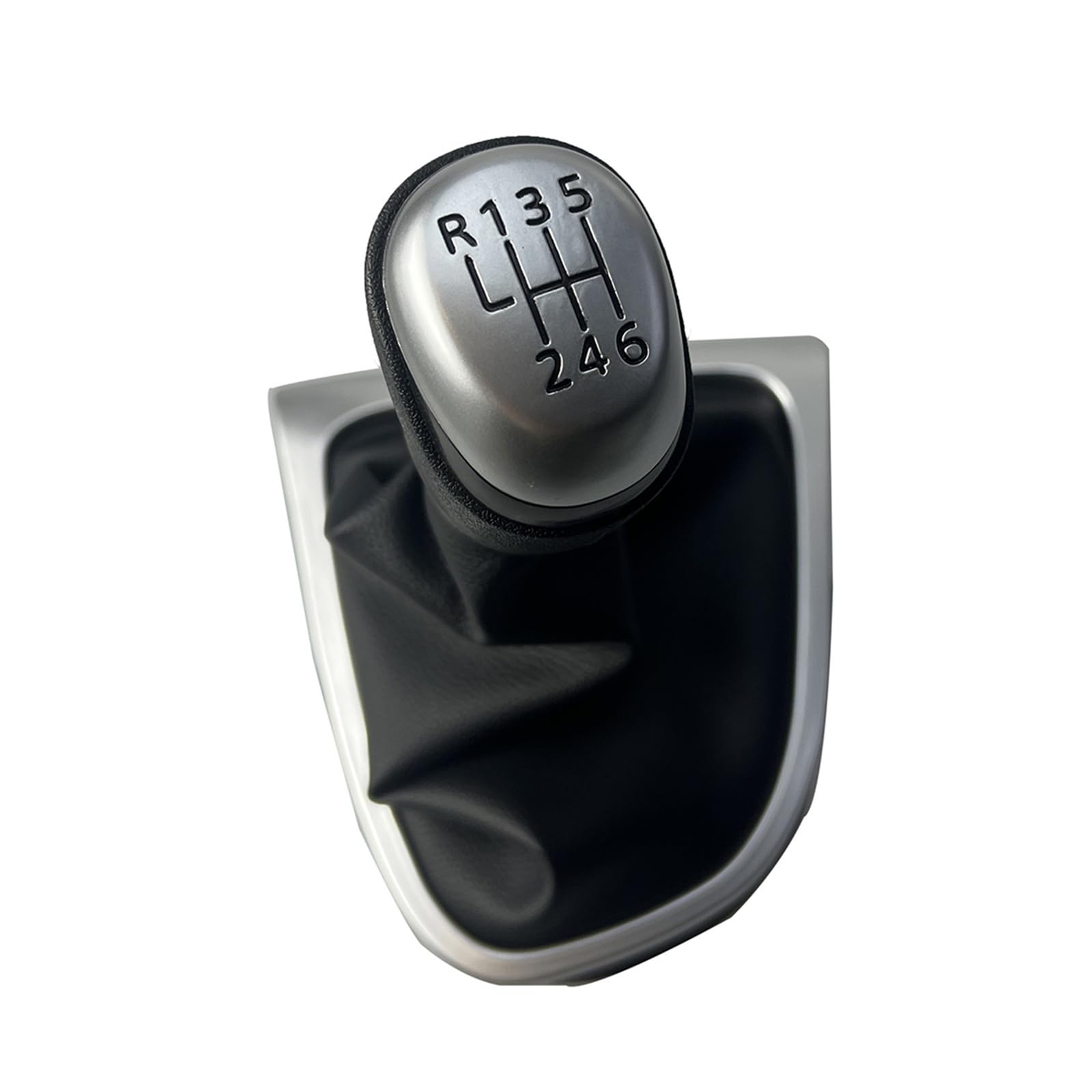 Byskjz One Color Car Shift Knob Cover For Clio 4 Iv For Mk4 2012-2019 Lhd 5/6 Speed Stick Change Head Gearbox Dust Cover Gear Shift Knob Gaiter Boot Case(Matt 6 Speed)