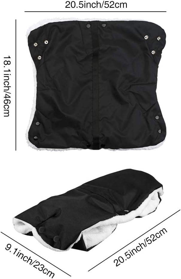 Miniatura 6 de Guantes de invierno extra gruesos para silla de paseo que mantienen el calor para padres y cuidadores en climas fríos, anticongelante, extra grueso,