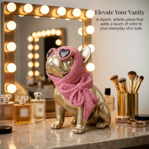 Gold French Bulldog Statue - image 7
