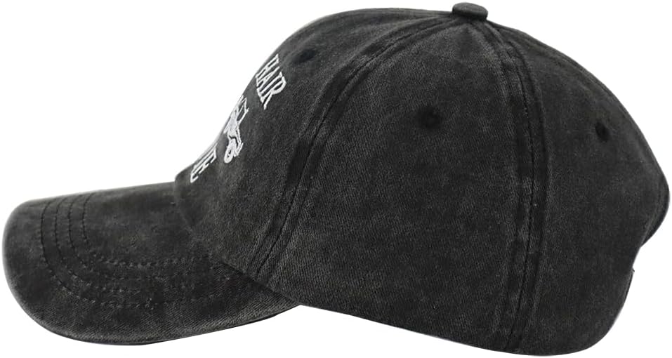 Messy Hair Don’t Care Hat for Women, Adjustable Wash Cotton Embroidered Hot Mess Mama Baseball Cap