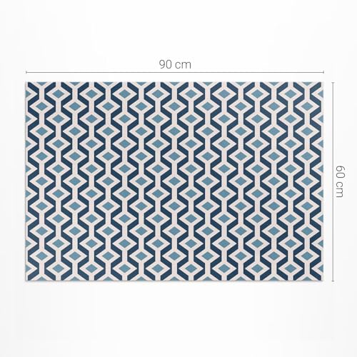 Tapis de balcon imperméable et résistant aux UV avec décorations géométriques - 4