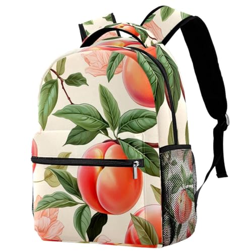Sac à dos de voyage Campus pour filles et garçons à motif fleurs rose pêche taille unique