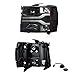 AKKON - For GMT900 Chevy Silverado Pickup Truck Dual LED Tube DRL Black Projector Headlights Pairs Lamps