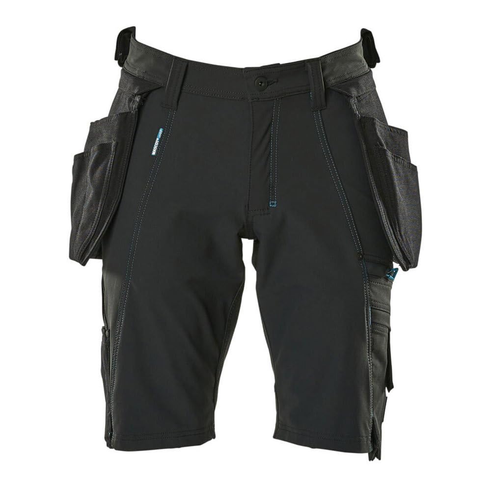Mascot 17149-311-09 Advanced Cordura Ultimate Stretch Geringes Gewicht Shorts mit Hängetaschen, Schwarz, C54 Größe