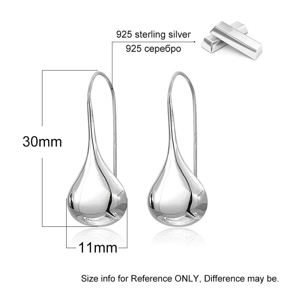 YCTTKDD Damen Tropfenohrringe Schmuck Ohrringe Aprikosenblattform S925 Silber Ohrstecker-Silbernadel+Kupfer